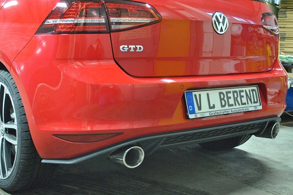 VW GOLF 7 GTD Endrohranlage - Berend GmbH