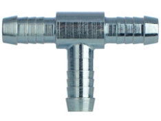Schlauchverbinder T-Stück T-Verbinder D 6mm Messing blau 
