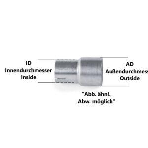 Auspuffadapter AD 40 – ID 38–70 mm (AD→ID)