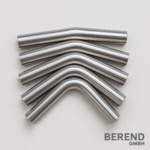 Gebogenes Edelstahlrohr 60,3 mm x 1,5 mm – Länge 500 mm – 15° / 30° / 45° / 60° / 75° / 90°